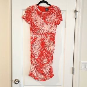 Vince Camuto Orange & White Dress
